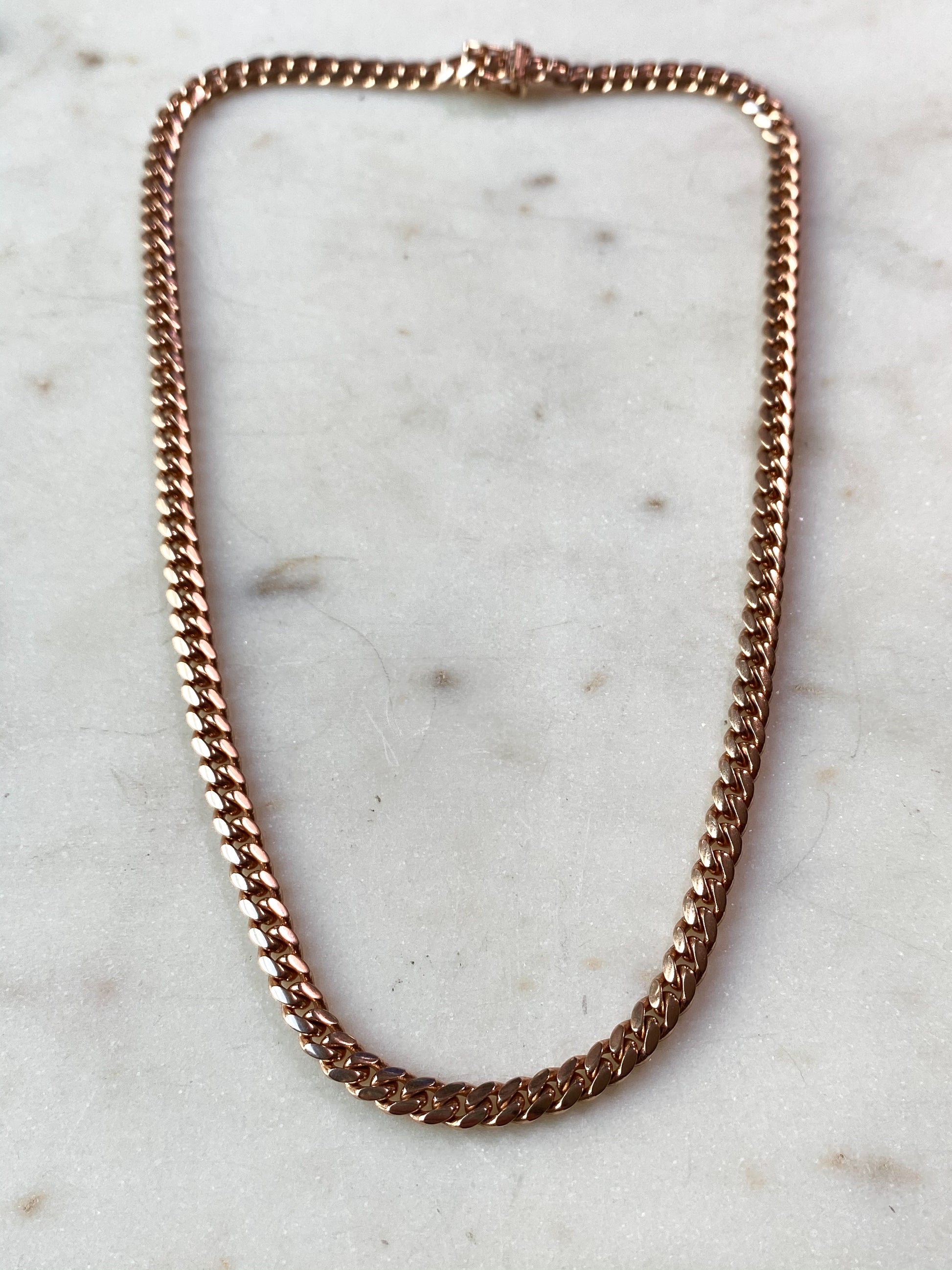 Thick Thin Gold Chain Necklace Gold Curb Chain Chunky Gold 