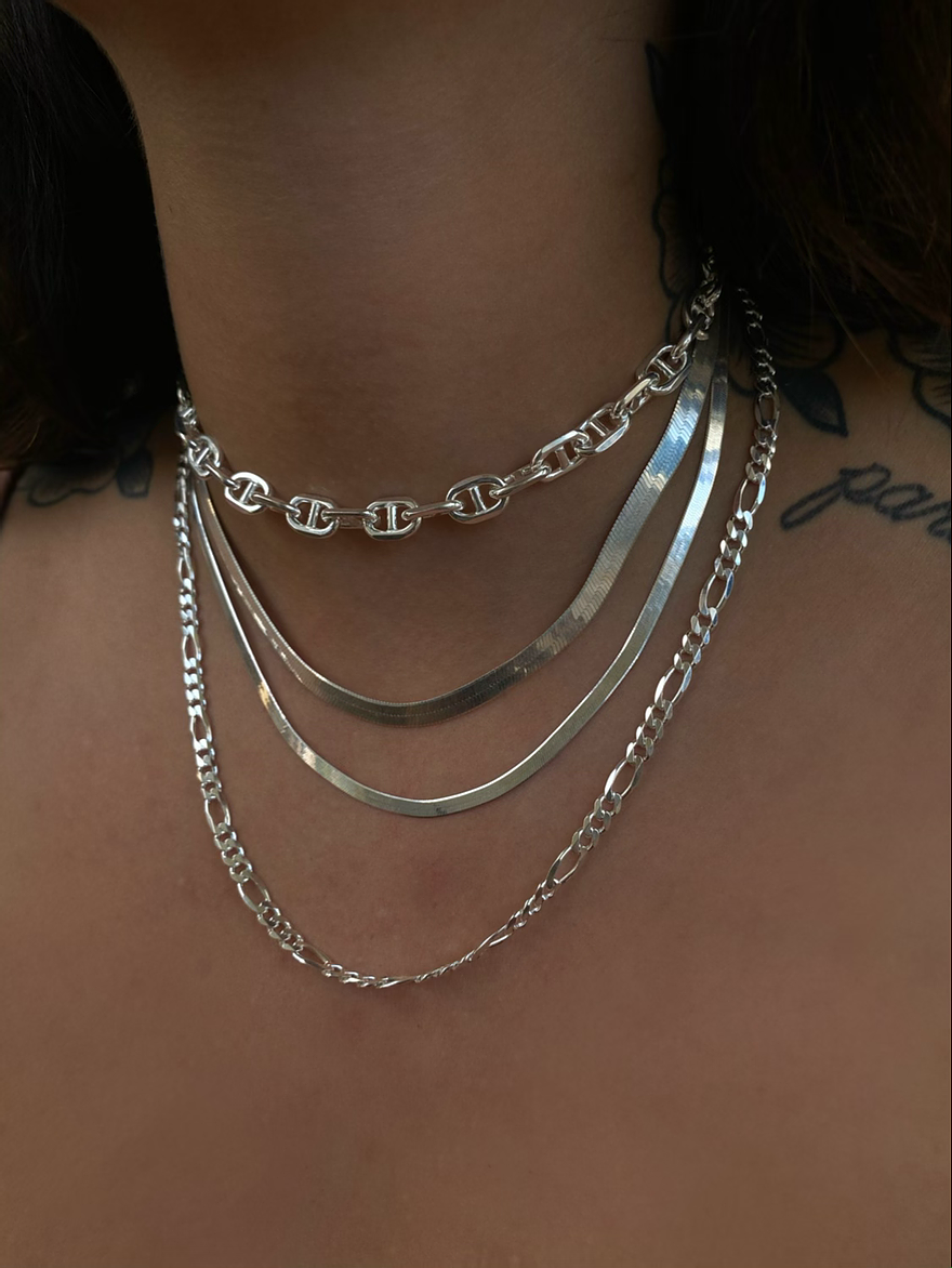 Mini Celine Herringbone Necklace