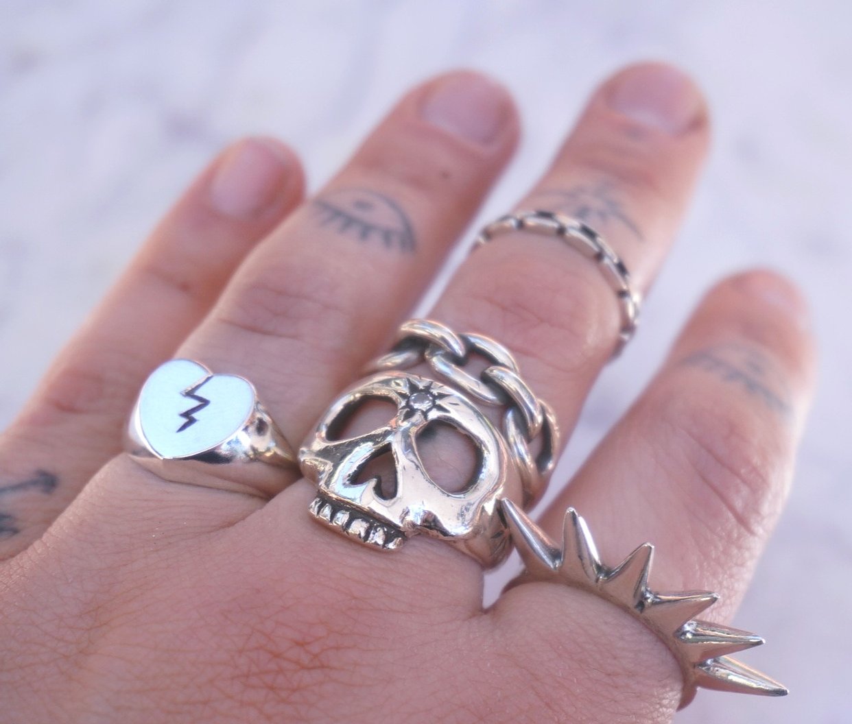 Heavy Chain Link Ring